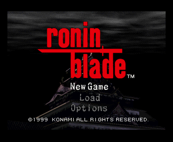 Ronin Blade Title Screen